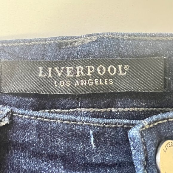 Liverpool Abby Side Stripe Crop Skinny Jeans Fremont LM7110f80 size 4 27 - Picture 9 of 16